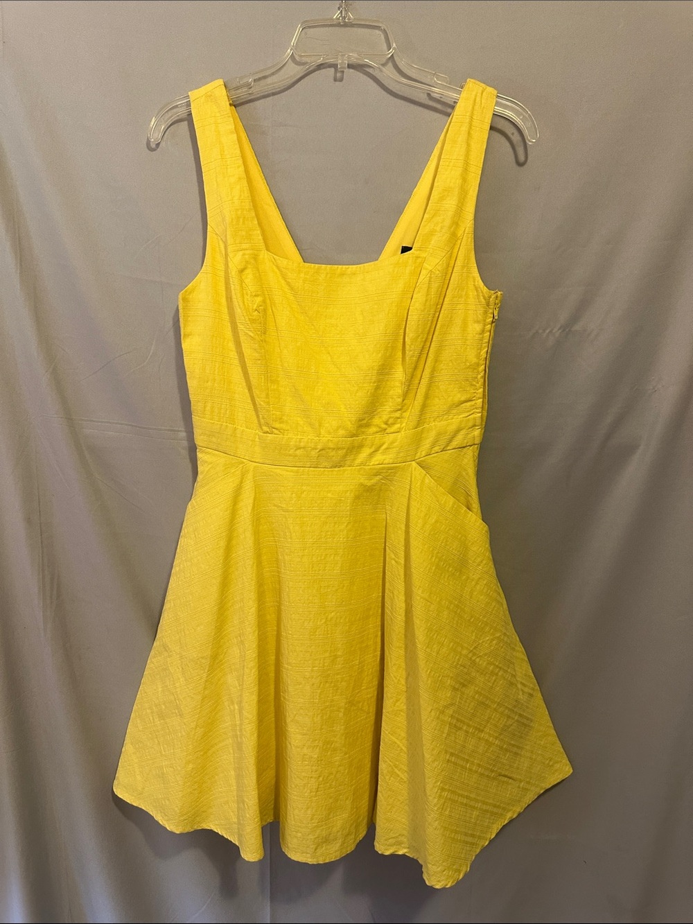 City Studio Bright Yellow Fit-and-Flare Mini Dress